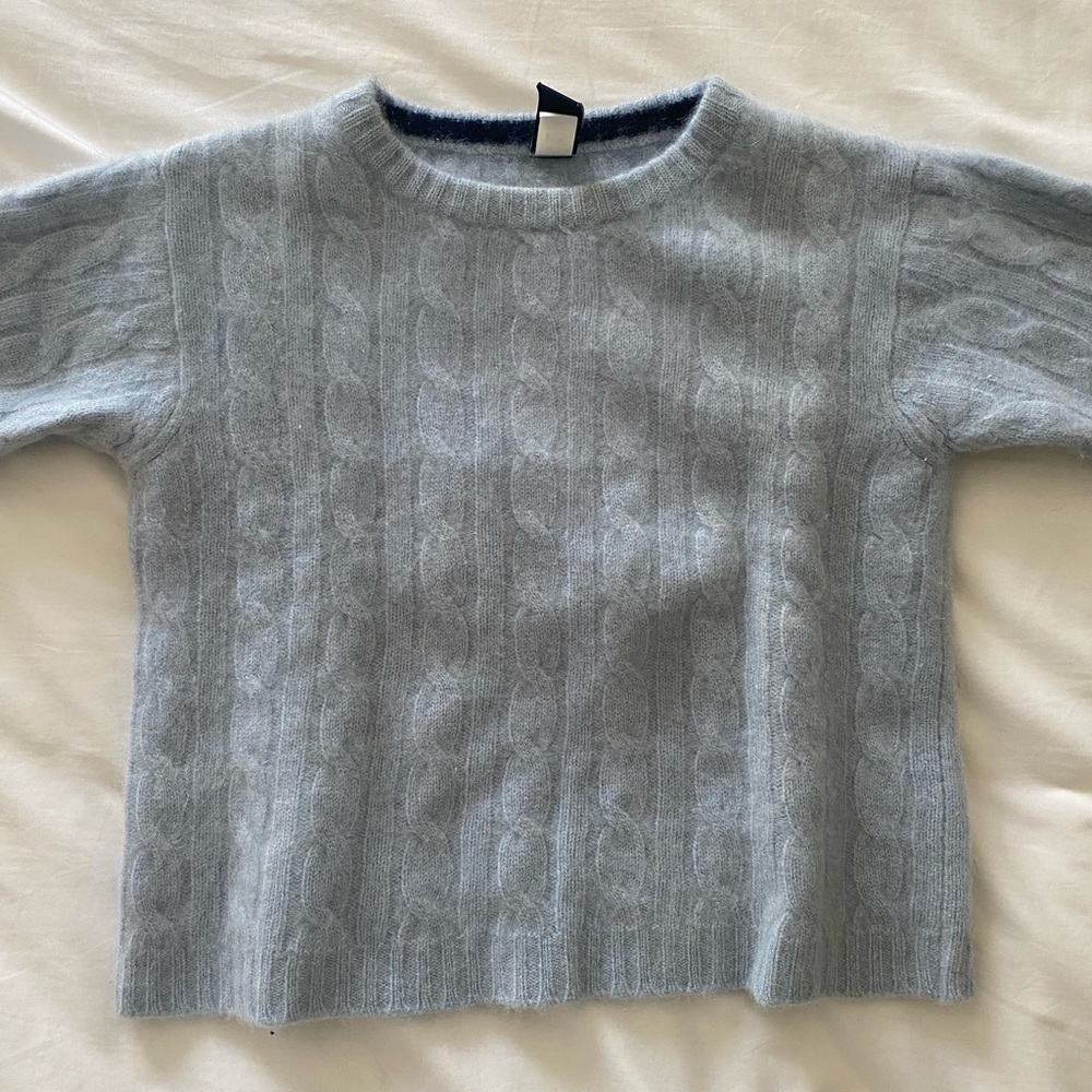 100% Cashmere Baby Gap Light Blue Pullover Sweater